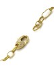 Barry Kronen Chain Bracelet with Diamond Clasp in Yellow Gold